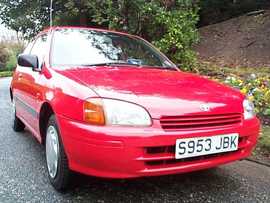 Click on this photo of the Toyota Starlet 1.3 S 3 door Manual to enlarge... for sale at Scotts Garage Brighton - if this photo is missing try refreshing the page if the photo still doesn't appear this vehicle might be already sold - click the home button if you found this page via a search engine